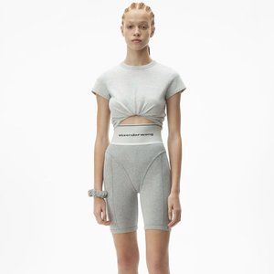 Alexander Wang EXCLUSIVE logo elastic bike short